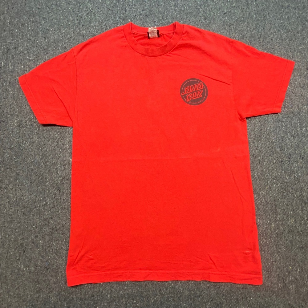Santa‎ Cruz TShirt Sz L Mens Red Skater Dot Logo Short Sleeve Streetwear Tee